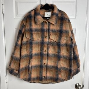 American Eagle AEO Fuzzy Sherpa Shacket